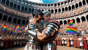 Embrace in the Colosseum