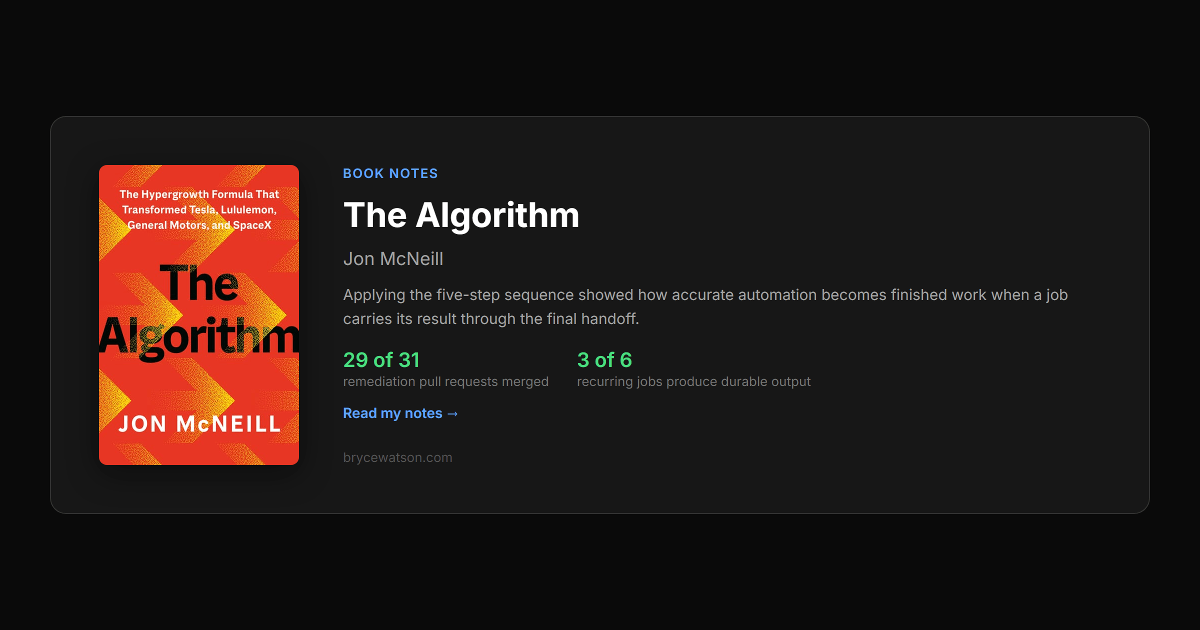 The Algorithm applied: why some unattended jobs finish the work